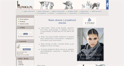 Desktop Screenshot of alpaka.pl